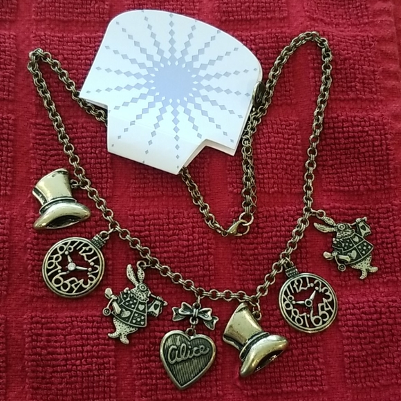 Alice in Wonderland Necklace Miss stone READ LOOK - Picture 6 of 6